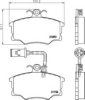 HELLA 8DB 355 017-801 Brake Pad Set, disc brake